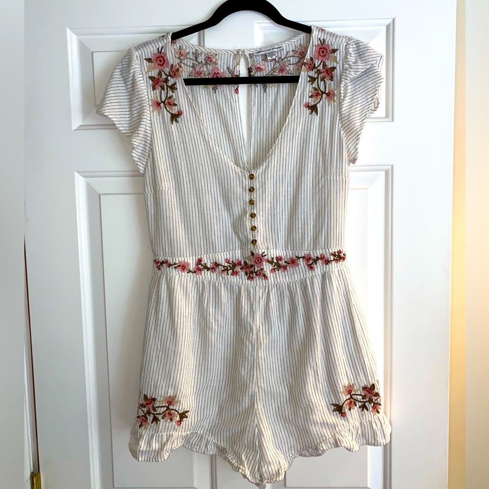 American Eagle Floral Romper